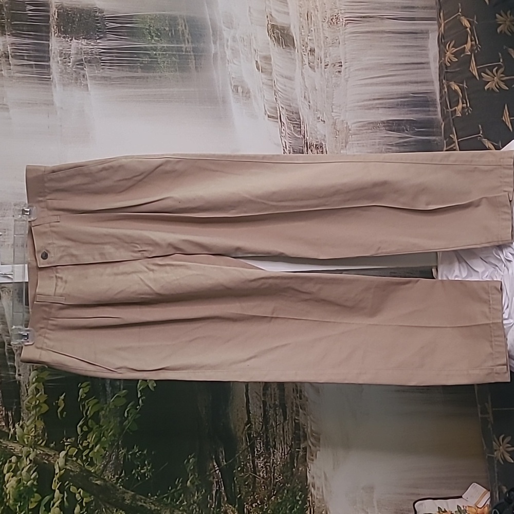 Mens Lee Performance Khakis 36 x 30 casual dress slacks